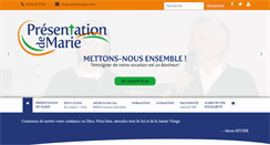 Desktop Screenshot of presentationdemarie.org